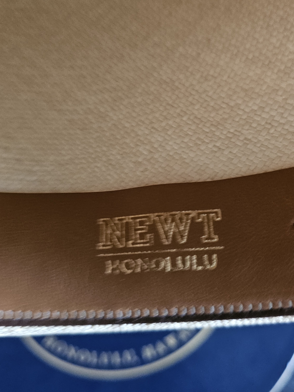 Classic Montecristi  NEWT  Panama Fedora Hat with Black Band - Tan New Whit Box - Picture 6 of 12